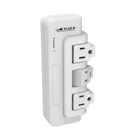 3 Rotating Outlets, Wall Surge Protector